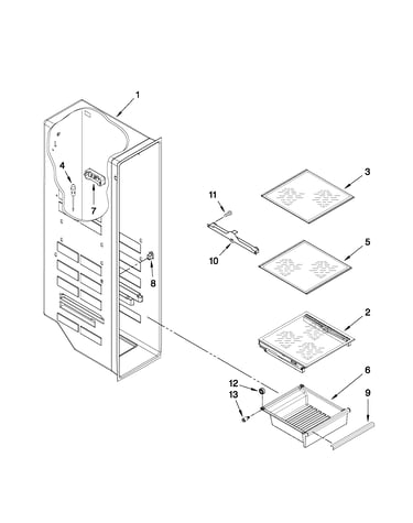 Freezer liner parts