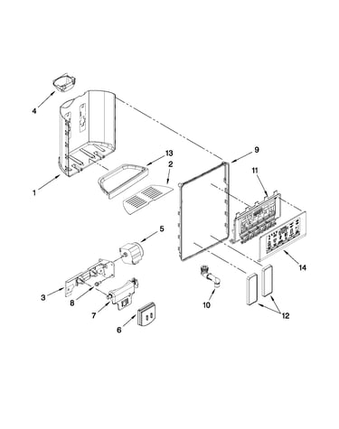 Dispenser front parts
