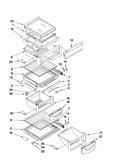 Refrigerator shelf parts