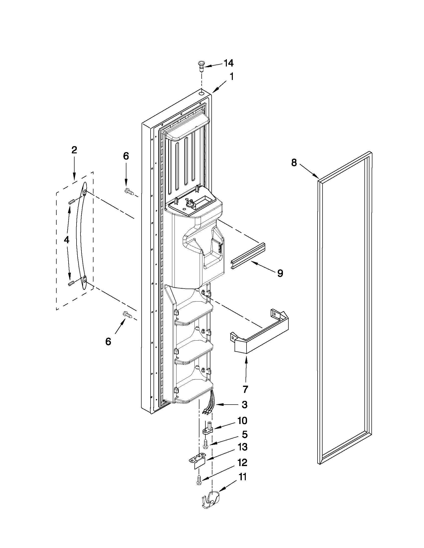 FREEZER DOOR PARTS