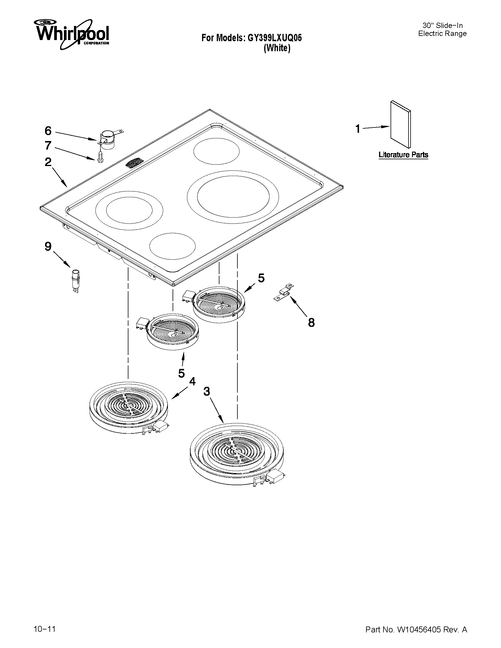 Cooktop parts