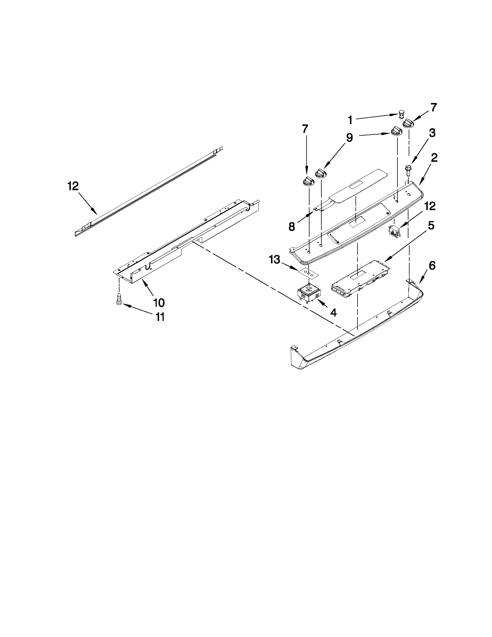 Control panel parts