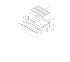 Whirlpool WFE374LVQ1 drawer & broiler parts diagram