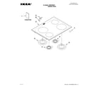 Ikea ISE630WS01 cooktop parts diagram