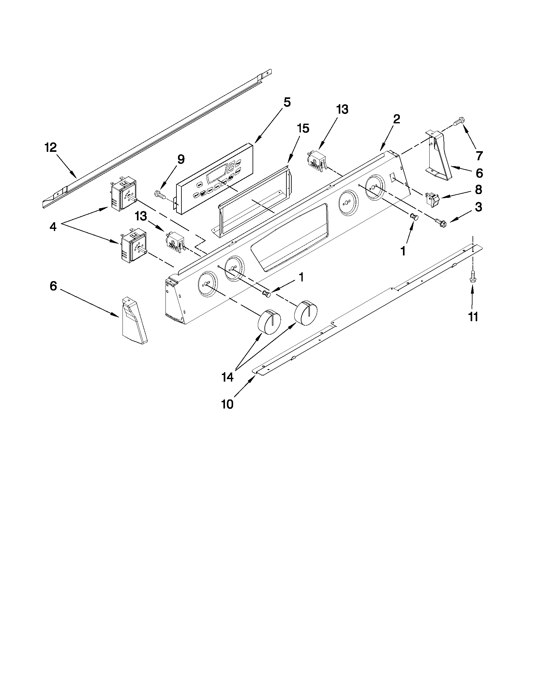 Control panel parts