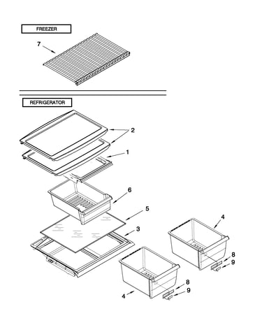 Shelf parts