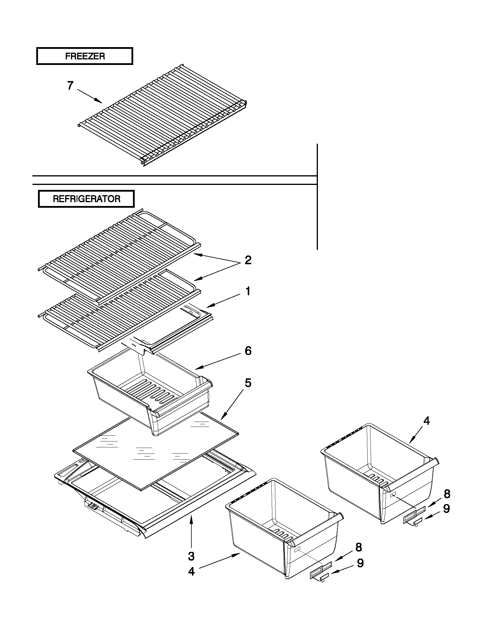 Shelf parts