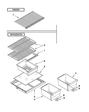 Shelf parts