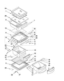 Refrigerator shelf parts