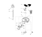 Whirlpool WDF730PAYM1 pump and motor parts diagram