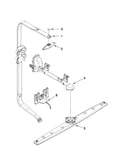 Upper wash and rinse parts
