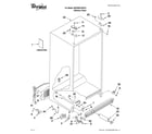 Whirlpool 6GD25DCXHS15 cabinet parts diagram