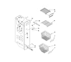 Whirlpool 6GD25DCXHS15 freezer liner parts diagram