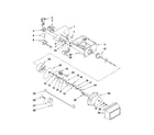 Whirlpool 6GD25DCXHS15 motor and ice container parts diagram