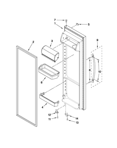 Refrigerator door parts