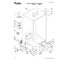 Whirlpool GSC25C4EYB01 cabinet parts diagram