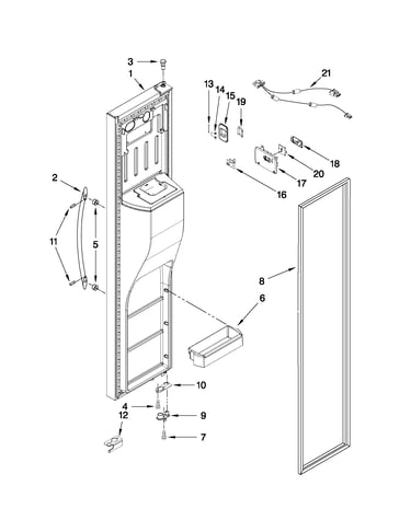 Freezer door parts