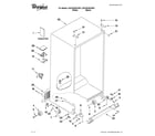 Whirlpool GSC25C5EYB01 cabinet parts diagram
