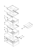 Refrigerator shelf parts
