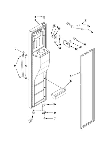 Freezer door parts