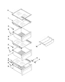 Refrigerator shelf parts