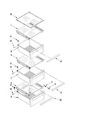 Refrigerator shelf parts