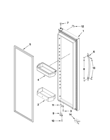 Refrigerator door parts