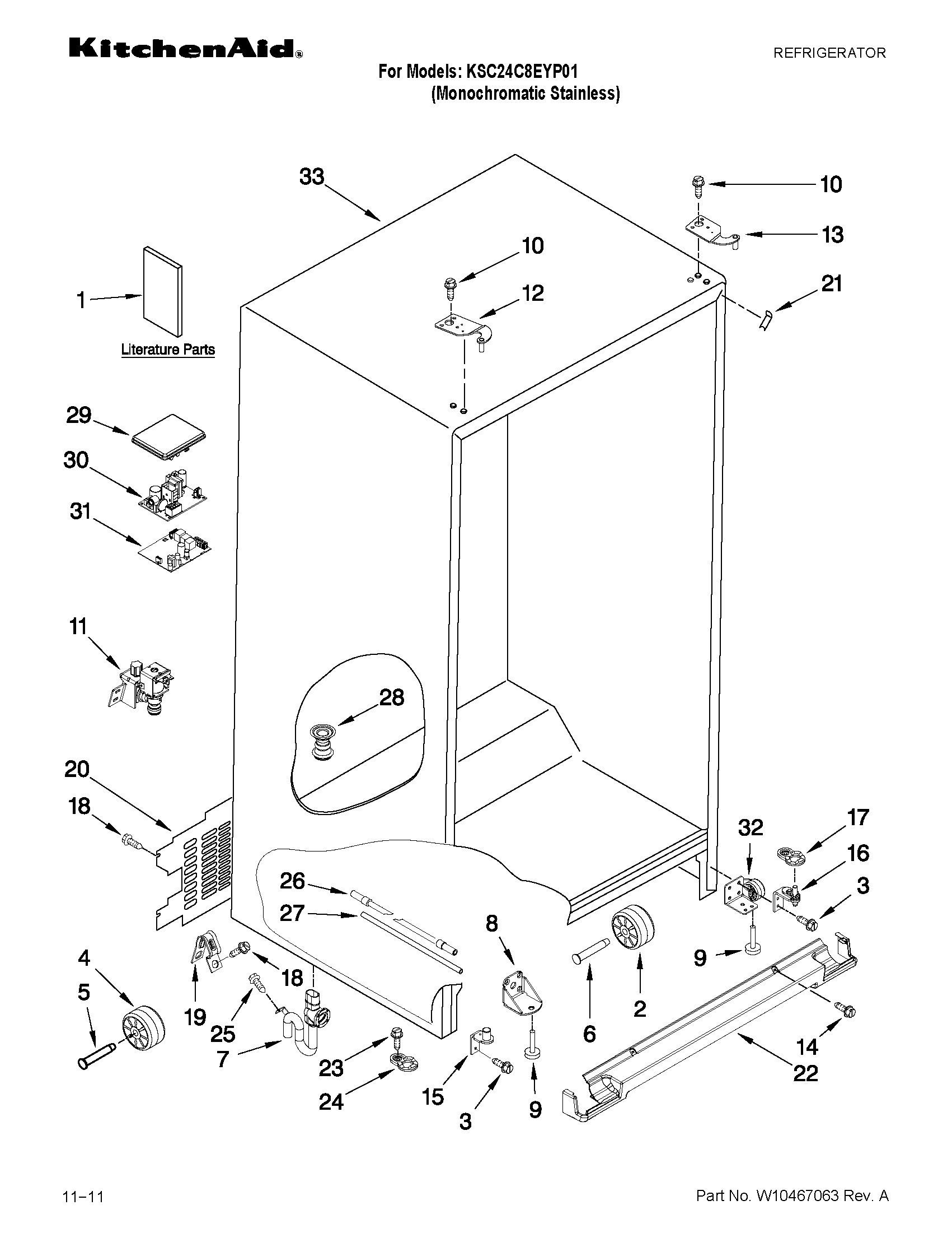 CABINET PARTS