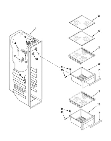 Freezer liner parts