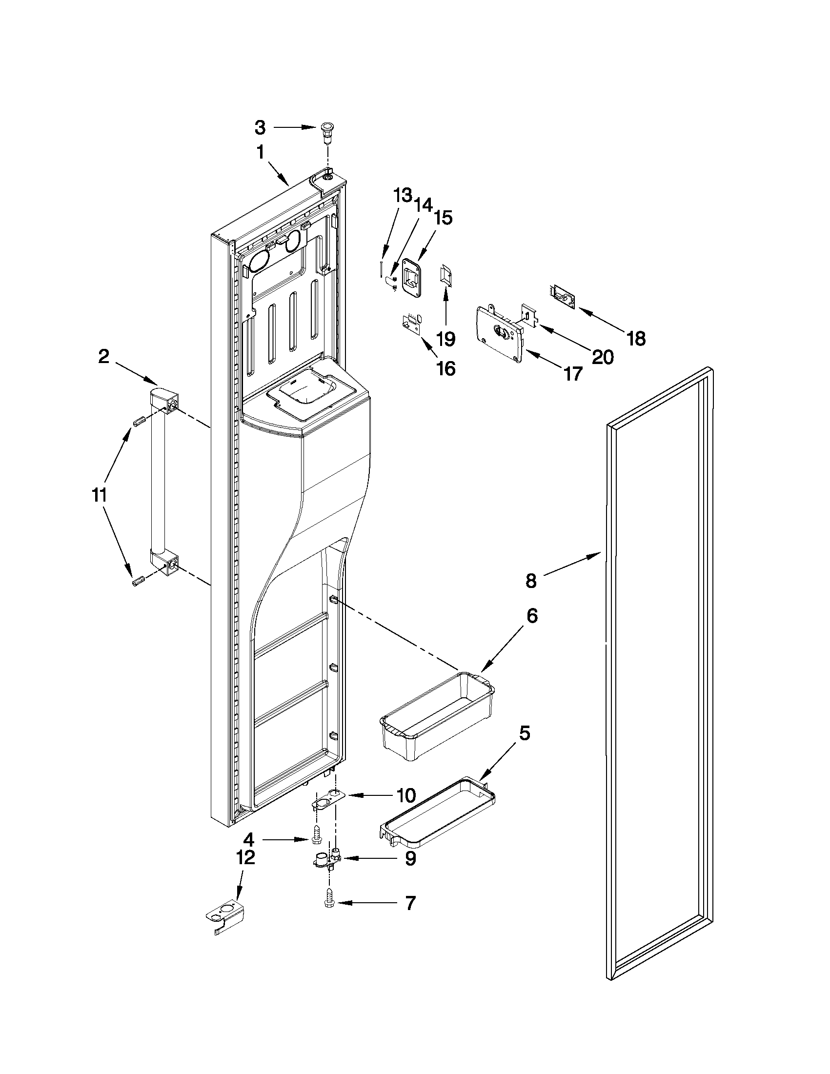 FREEZER DOOR PARTS