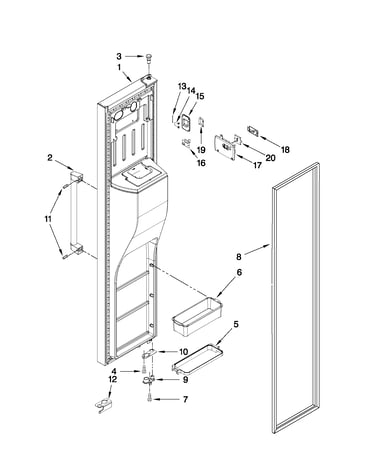 Freezer door parts