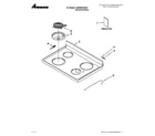 Amana AER5524XAD0 cooktop parts diagram