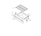 Amana AER5524XAD0 drawer & broiler parts diagram