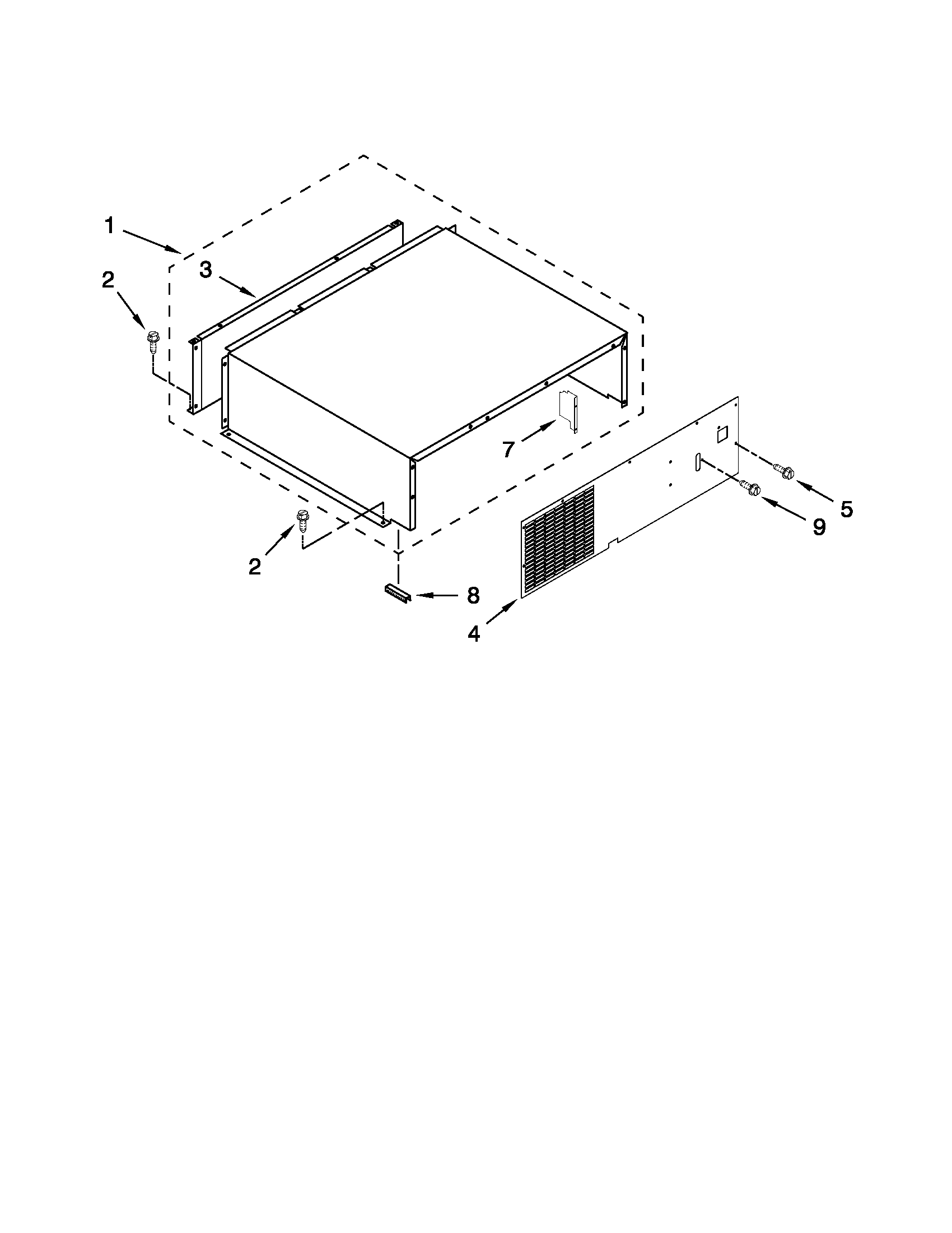Top grille and unit cover parts