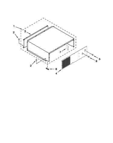 Top grille and unit cover parts