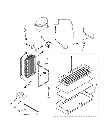 Lower unit and tube parts