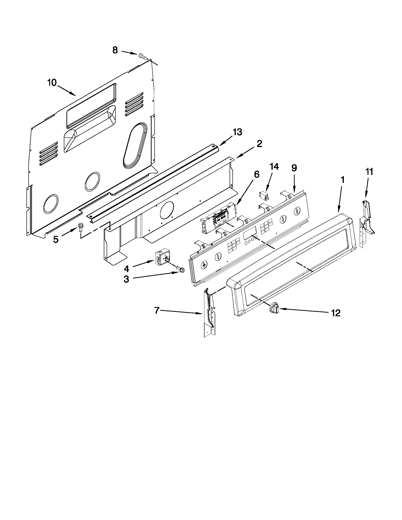 Control panel parts