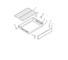 Maytag MER8880AW0 drawer and rack parts diagram