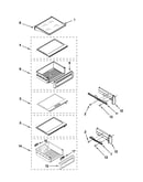 Refrigerator shelf parts
