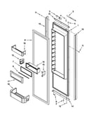Refrigerator door parts