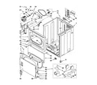 Maytag 3RMED4905TW2 cabinet parts diagram