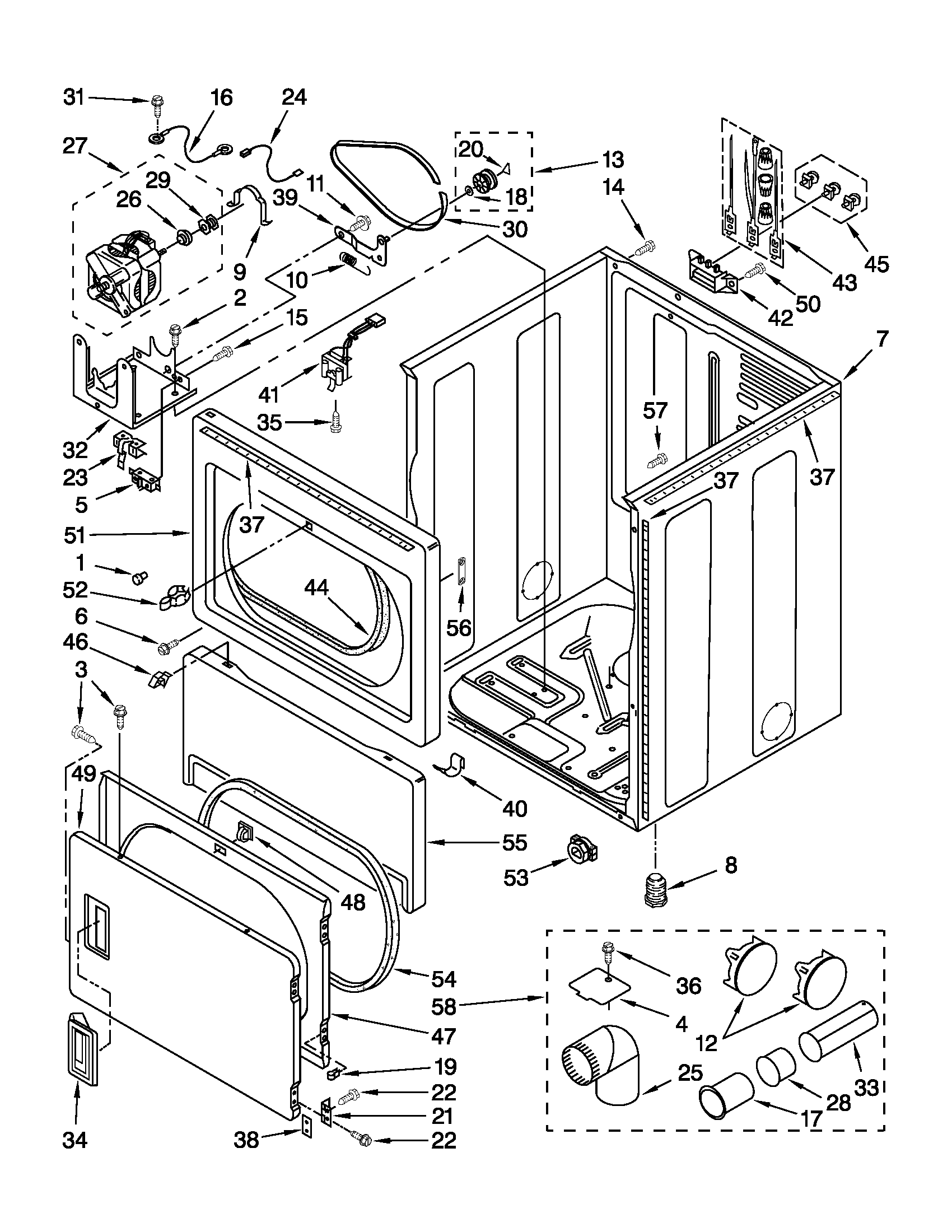 Cabinet parts