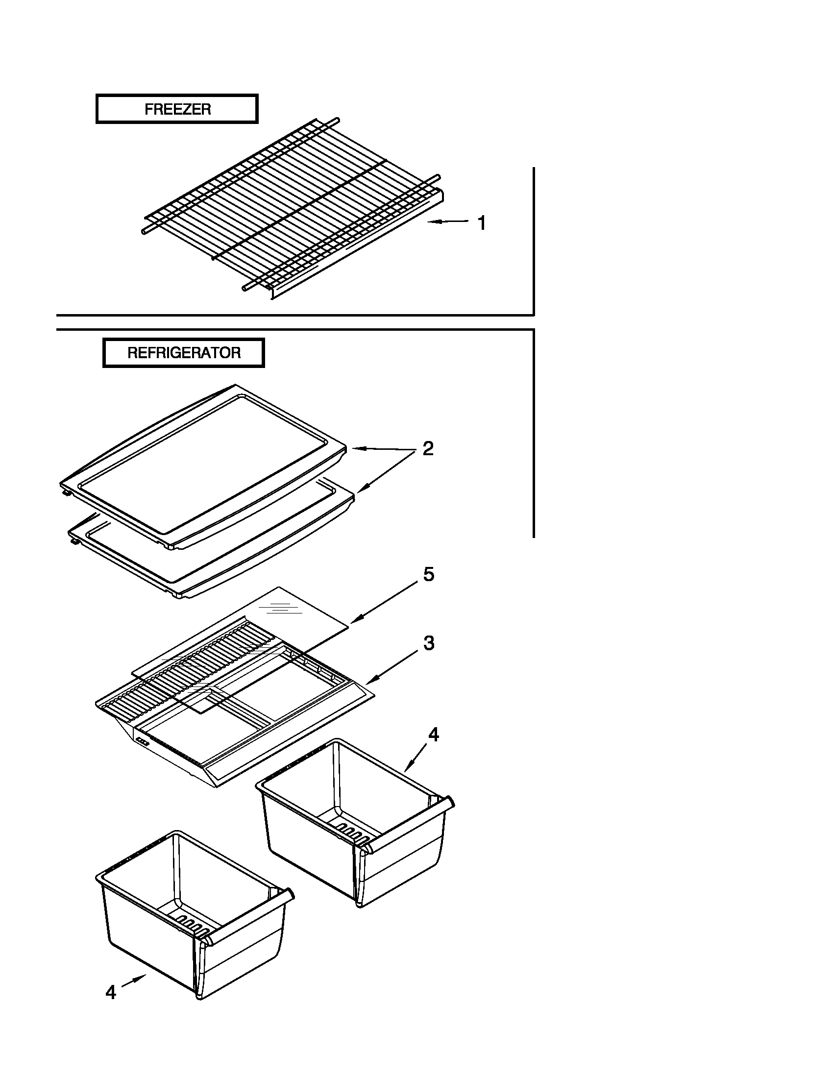 Shelf parts