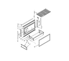 KitchenAid KBRO36FTX02 freezer door and basket parts diagram