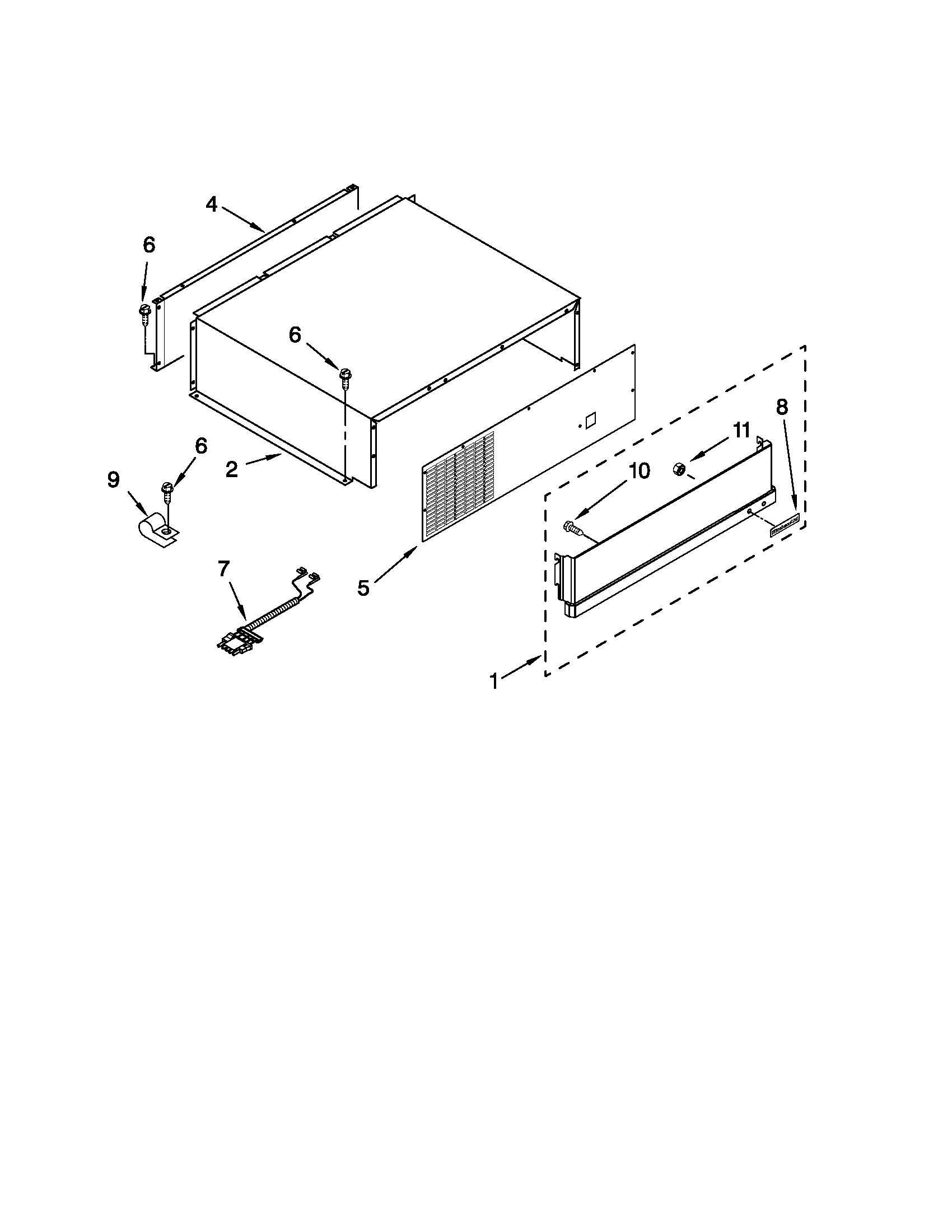 TOP GRILLE AND UNIT COVER PARTS