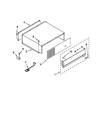 Top grille and unit cover parts