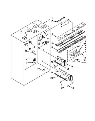 Refrigerator liner parts