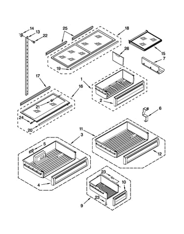 Shelf parts