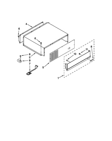 Top grille and unit cover parts
