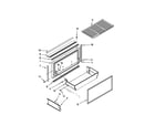 KitchenAid KBLS36FTX02 freezer door and basket parts diagram